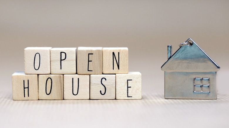 Open house wooden blocks