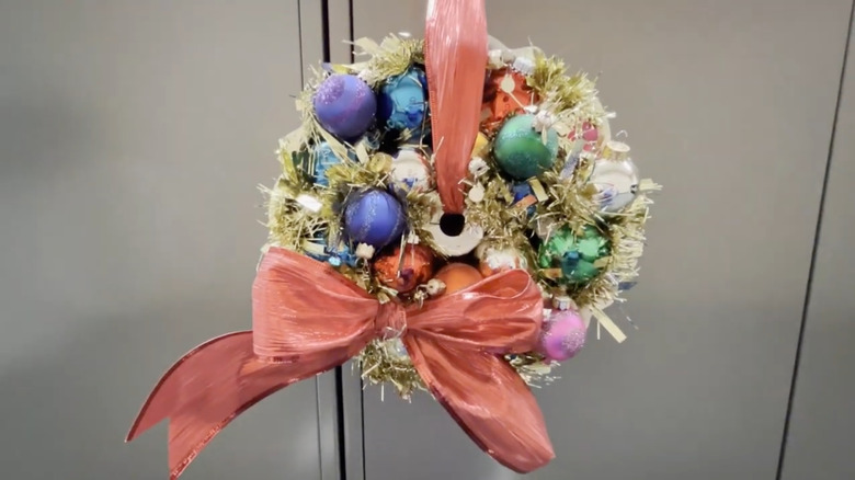 Christmas wreath using bundt pan