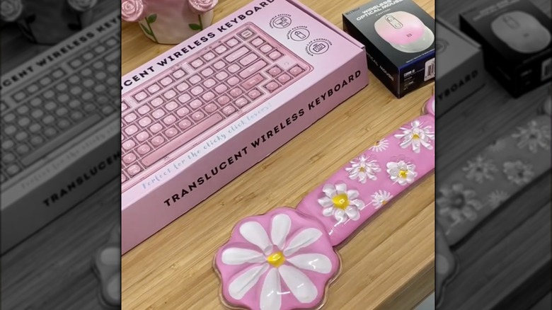 Wireless keyboard, mouse, and wrist rest