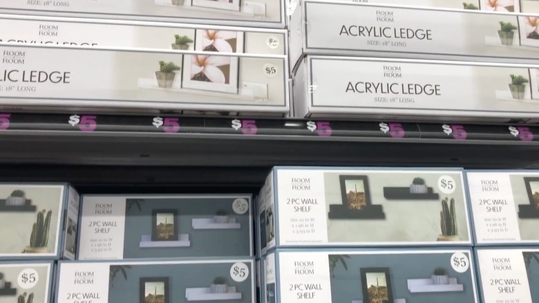 Ledge and wall shelves