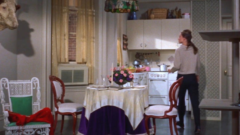 Holly Golightly's (Audrey Hepburn) chic kitchen in Breakfast at Tiffany's (1961)