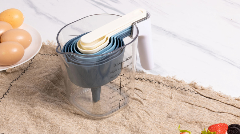 Mainstays 9-Piece Stackable Measuring Set