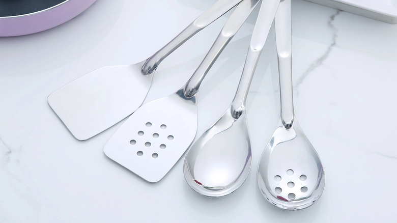 Mainstays Stainless Steel 4-Piece Kitchen Utensil Set