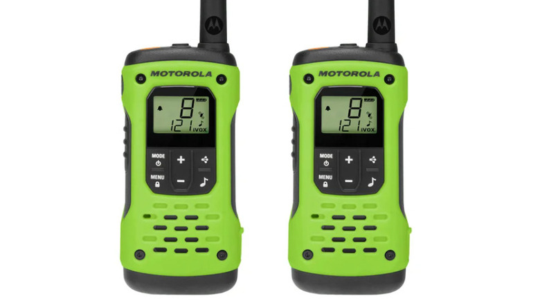 Motorola Solutions T600 Two-Way Radios against a white background
