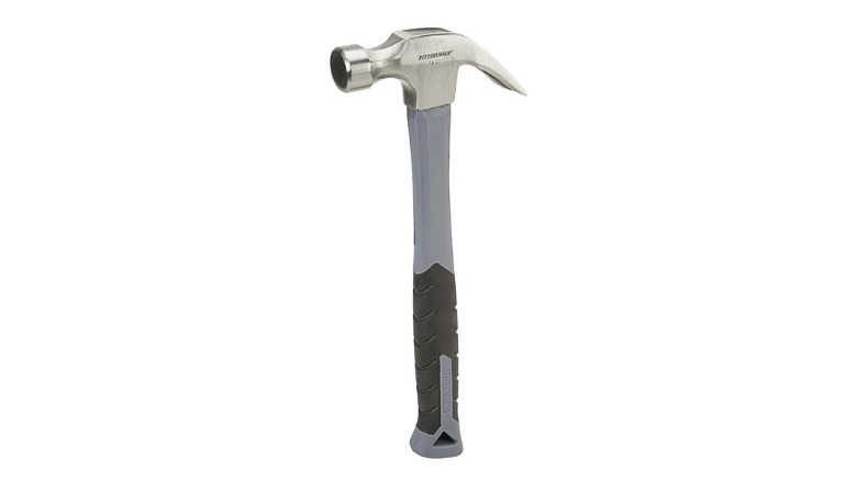 Pittsburgh's 16 ox. Fiberglass Claw Hammer on a white background