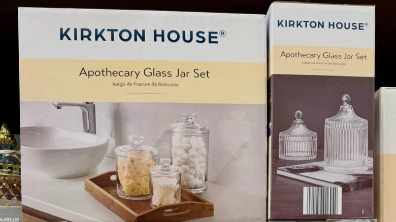 Apothecary jar set in a box