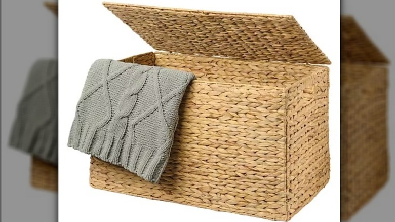 Woven collapsible trunk at Aldi