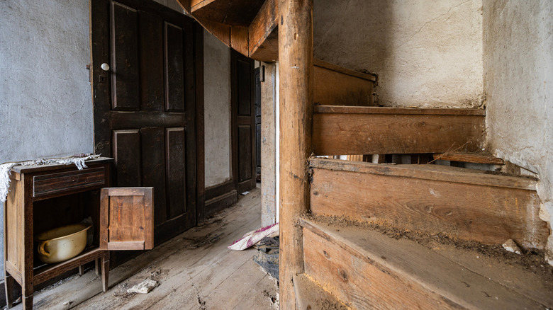old staircase in house