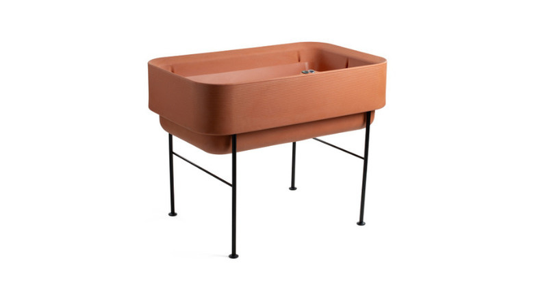 Dotchi's 30 x 48-inch Self-Watering Planter on a white background