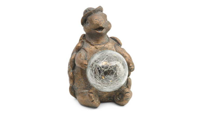 Sagebrook Home's 7-inch Outdoor Turtle Garden Statue on a white background