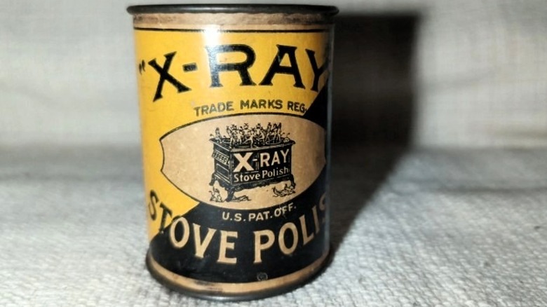 Can of vintage X-Ray Stove Polish