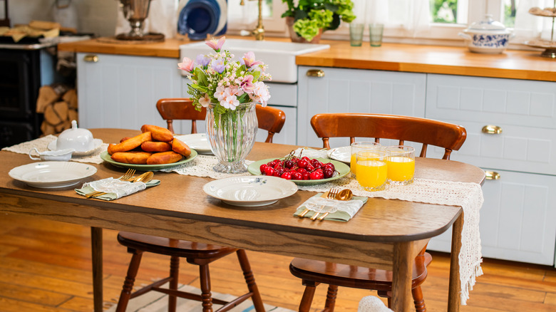 Vintage, rustic farmhouse kitchen