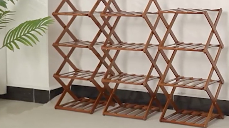 XZXWZX folding shoe storage racks