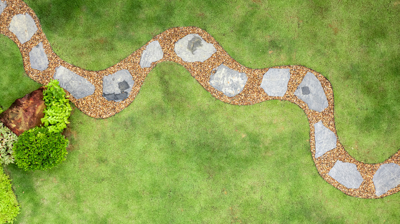 Footpath from aerial