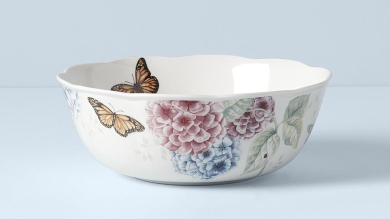 Lenox Butterfly Meadow Hydrangea Large Serve Bowl