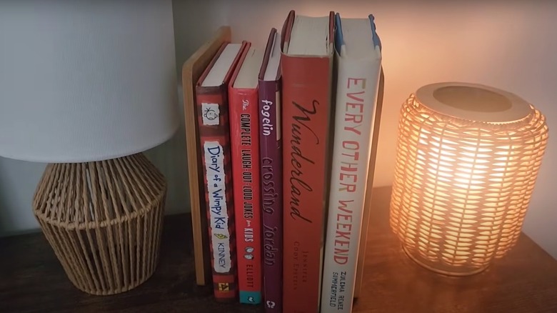 Dollar Tree cutting board bookends