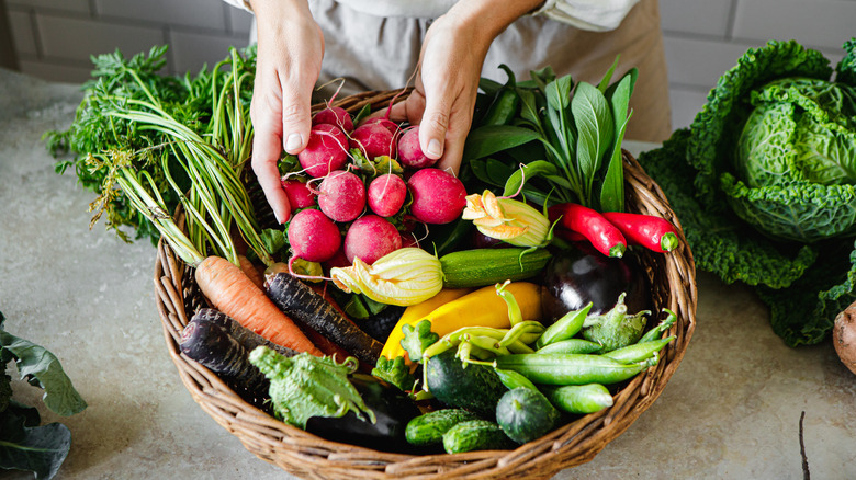 variety of vegetables in basket