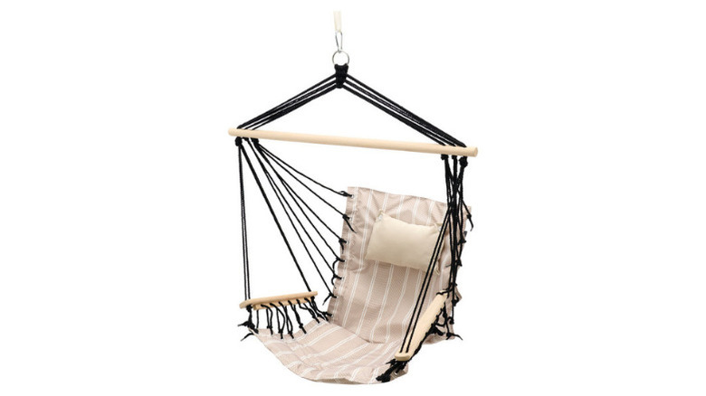 Belavi's beige-patterned Hanging Hammock Chair