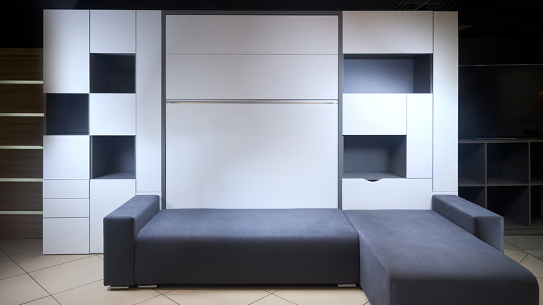 Murphy bed in modern space