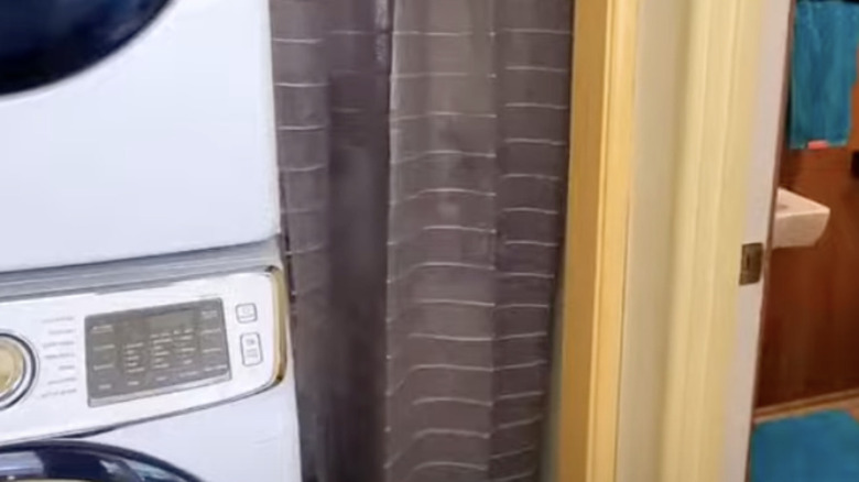 curtain closet door