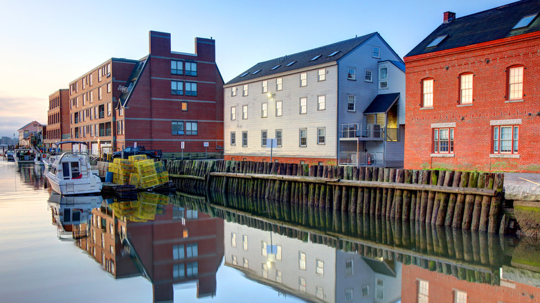 Historic buildings in the Old Port of Portland, Maine