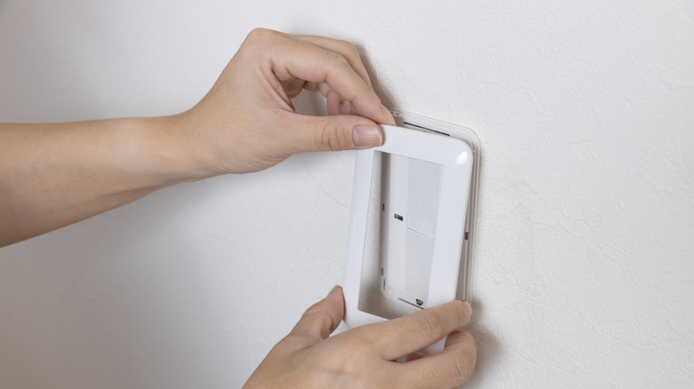 Installing new light switch cover plates