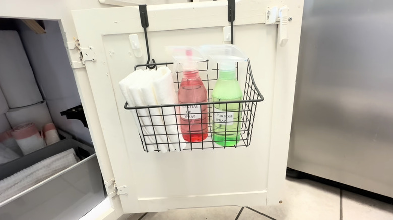 over the door cabinet organizer