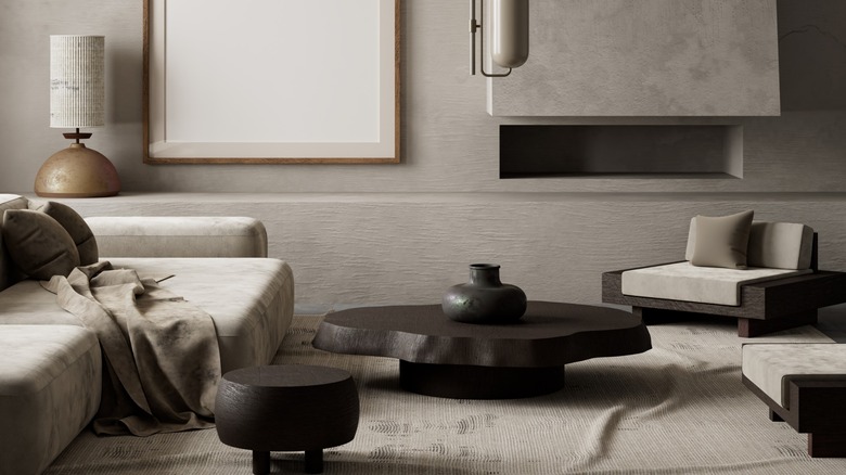 Greige-toned living room
