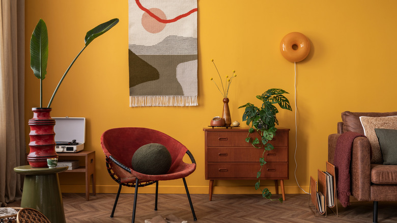 1970s inspired living room