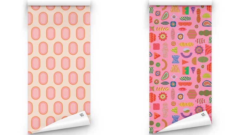 Two Barbiecore wallpaper examples