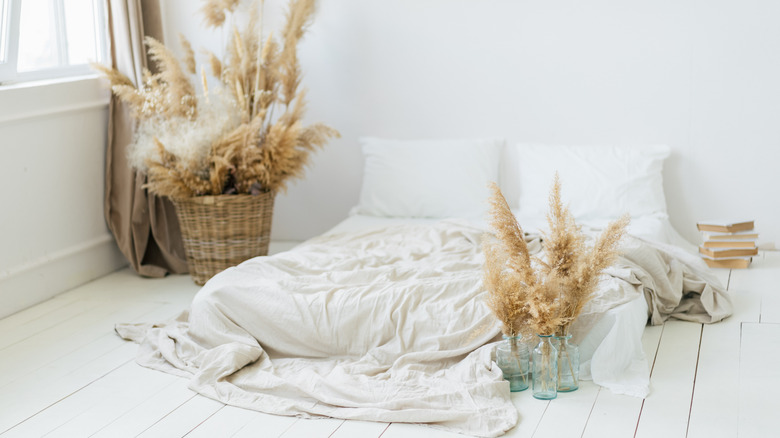 minimal bohemian bedroom