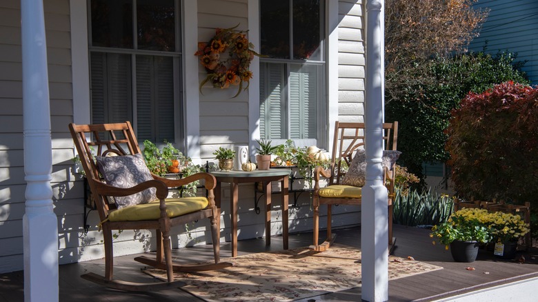 Rocking chairs on front porch