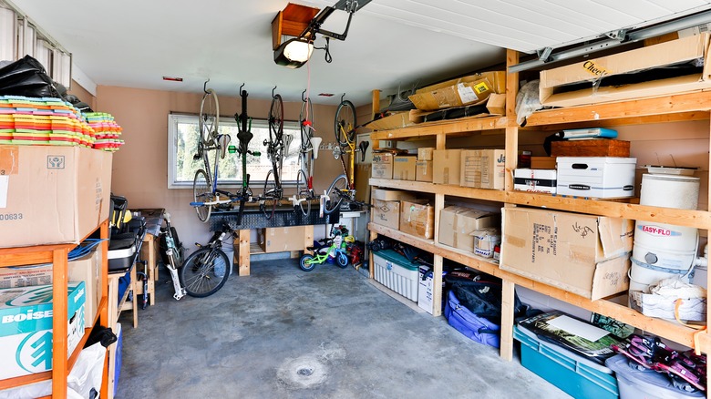 shelves in garage