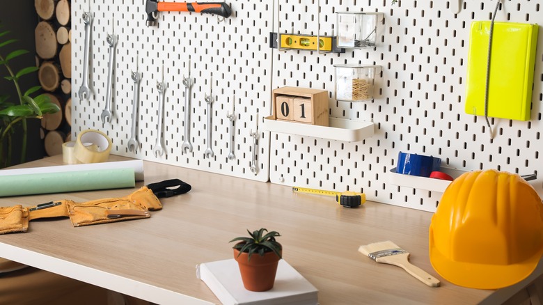 pegboard in garage