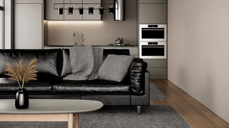 black and khaki home design