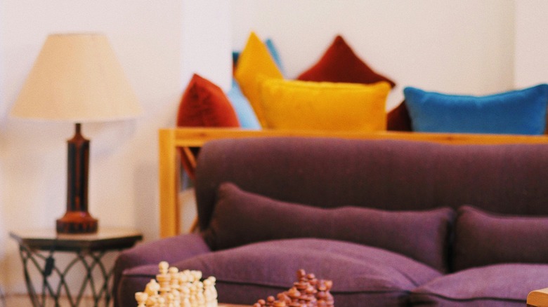 plum and beige home design