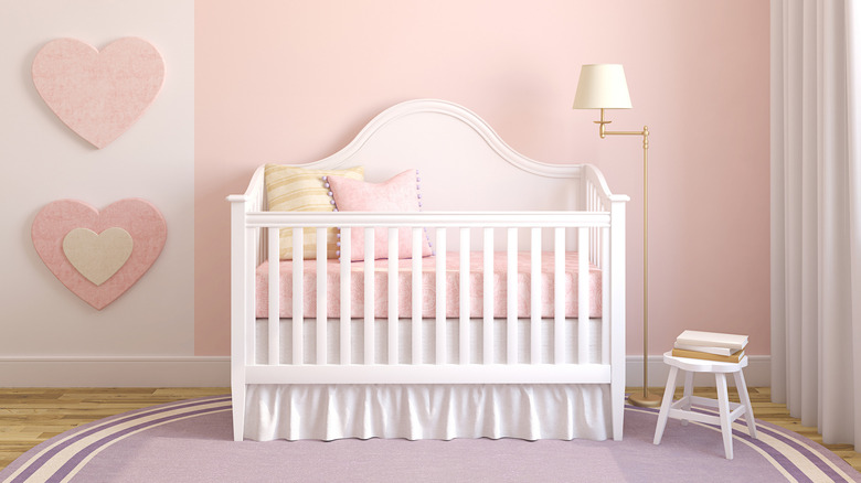 Nursery with 3D wall decor