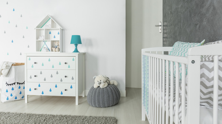 Nursery with a dresser