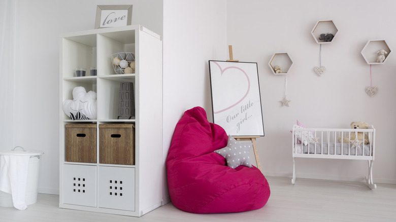 Nursery with a whiteboard