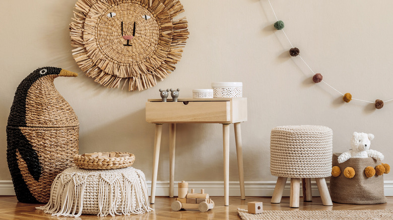 Wicker and woven pieces