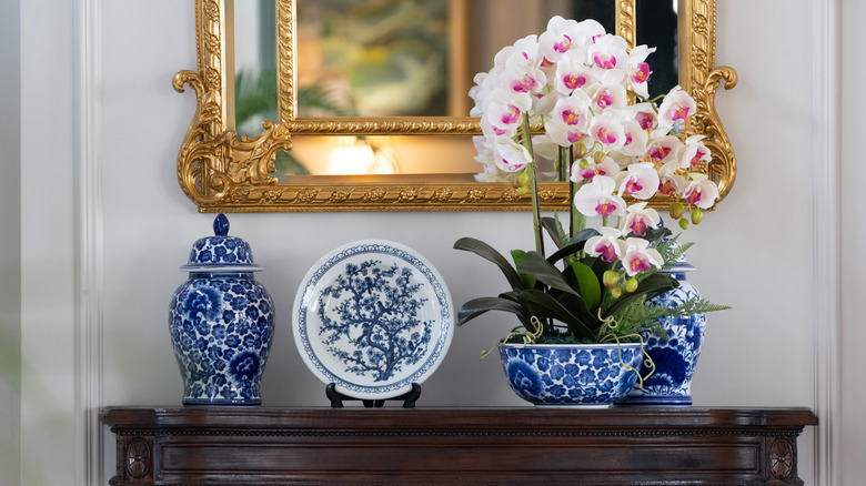 Home decor with floral patterns
