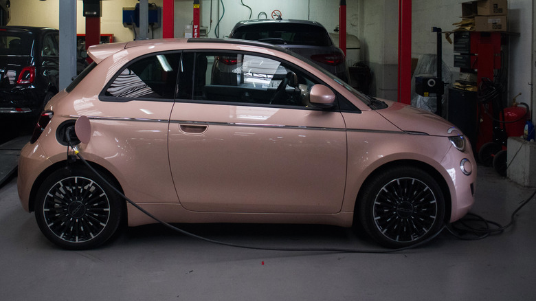 car in garage