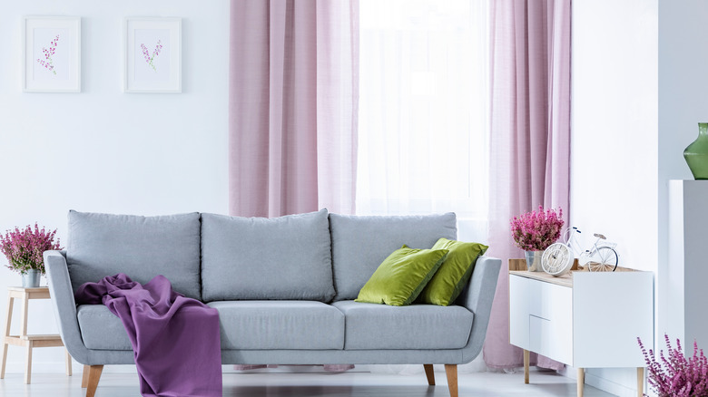 lilac curtains