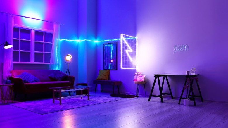 neon living room