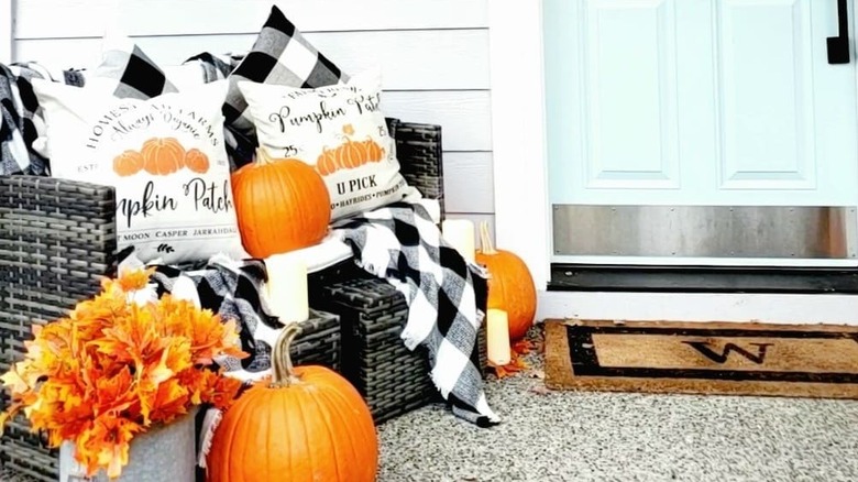 Buffalo plaid throw blankets