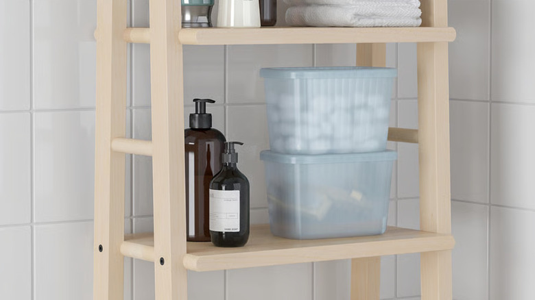 IKEA RYKTA bin on shelves