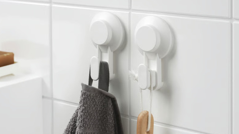 IKEA TISKEN hooks with suction cup