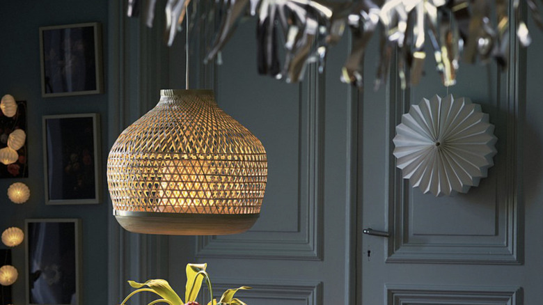 IKEA MISTERHULT Bamboo Pendant Lamp