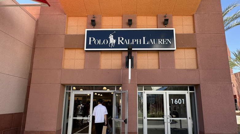 The outside of the Polo Ralph Lauren store.