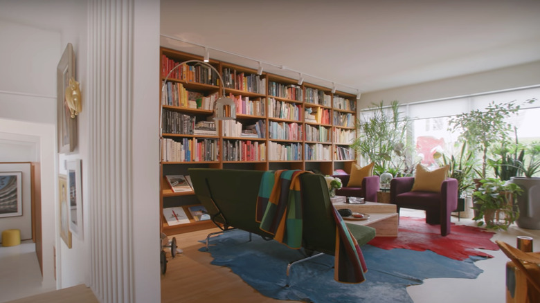 colorful maximalist living room